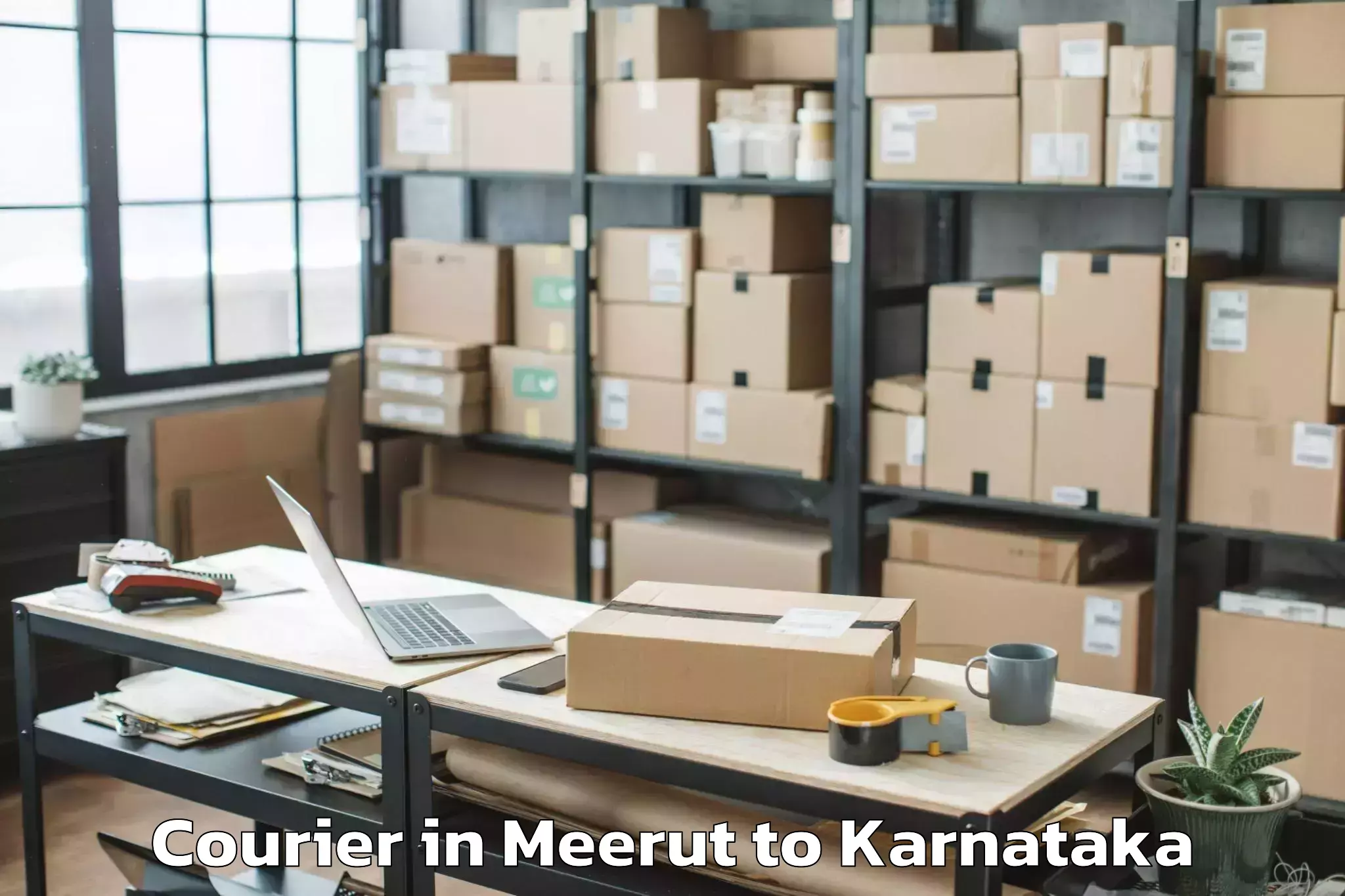 Get Meerut to Holesirigere Courier